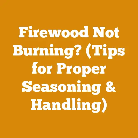 Firewood Not Burning? (Tips for Proper Seasoning & Handling)