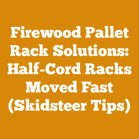 Firewood Pallet Rack Solutions: Half-Cord Racks Moved Fast (Skidsteer Tips)