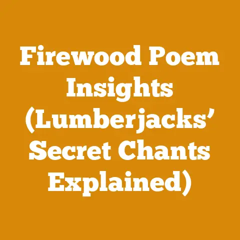 Firewood Poem Insights (Lumberjacks’ Secret Chants Explained)