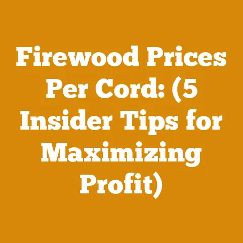 Firewood Prices Per Cord: (5 Insider Tips for Maximizing Profit)