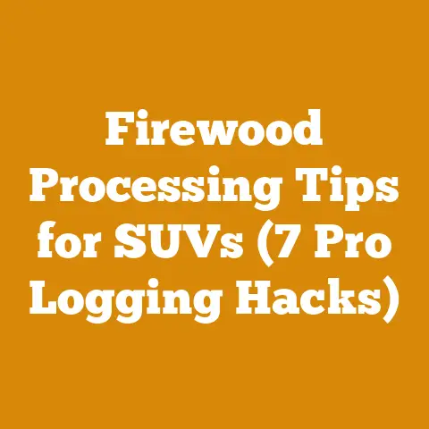 Firewood Processing Tips for SUVs (7 Pro Logging Hacks)