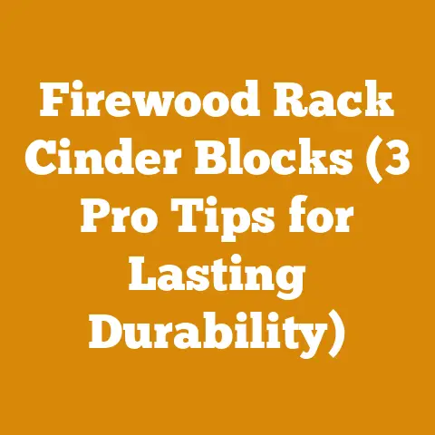 Firewood Rack Cinder Blocks (3 Pro Tips for Lasting Durability)