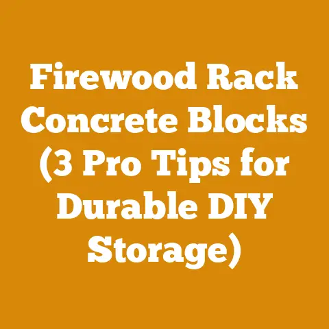 Firewood Rack Concrete Blocks (3 Pro Tips for Durable DIY Storage)
