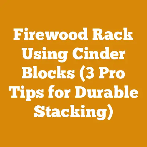 Firewood Rack Using Cinder Blocks (3 Pro Tips for Durable Stacking)