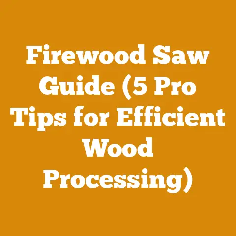 Firewood Saw Guide (5 Pro Tips for Efficient Wood Processing)
