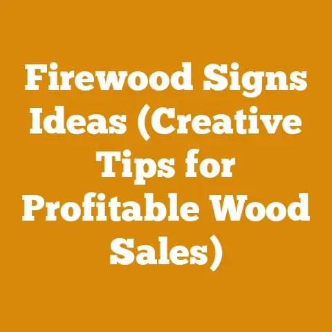 Firewood Signs Ideas (Creative Tips for Profitable Wood Sales)