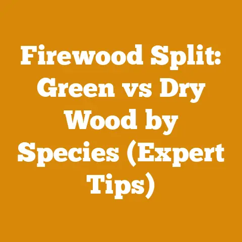 Firewood Split: Green vs Dry Wood by Species (Expert Tips)