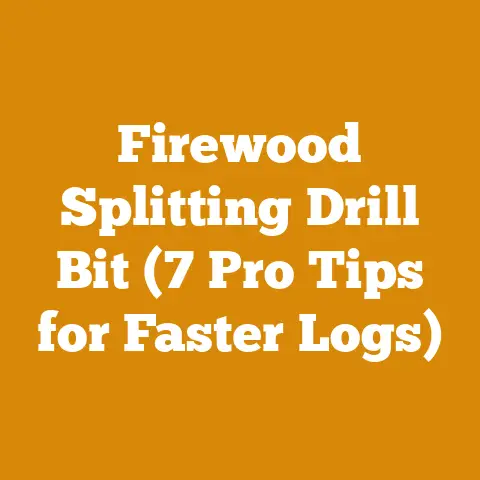Firewood Splitting Drill Bit (7 Pro Tips for Faster Logs)