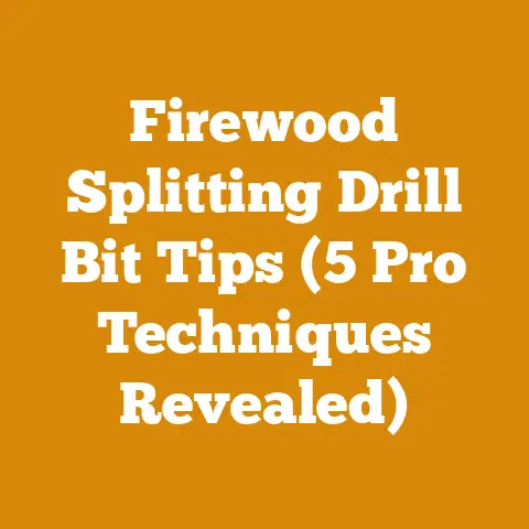 Firewood Splitting Drill Bit Tips (5 Pro Techniques Revealed)