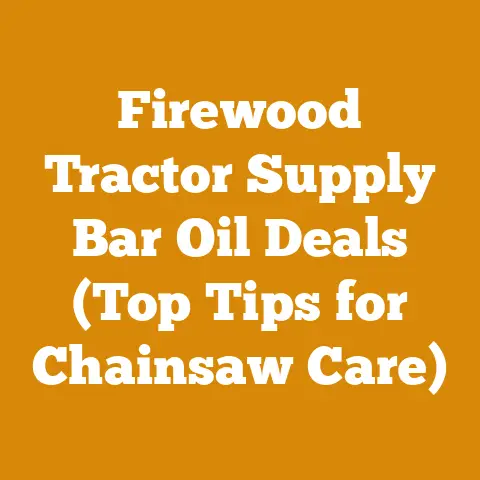 Firewood Tractor Supply Bar Oil Deals (Top Tips for Chainsaw Care)