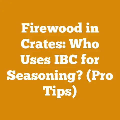 Firewood in Crates: Who Uses IBC for Seasoning? (Pro Tips)