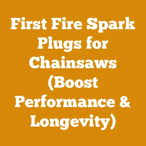 First Fire Spark Plugs for Chainsaws (Boost Performance & Longevity)