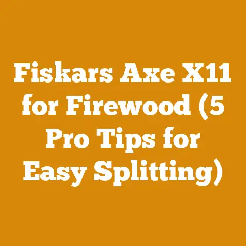Fiskars Axe X11 for Firewood (5 Pro Tips for Easy Splitting)
