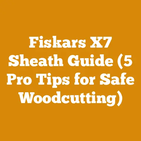 Fiskars X7 Sheath Guide (5 Pro Tips for Safe Woodcutting)