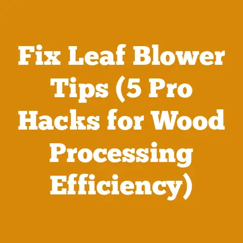 Fix Leaf Blower Tips (5 Pro Hacks for Wood Processing Efficiency)
