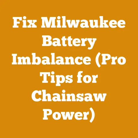 Fix Milwaukee Battery Imbalance (Pro Tips for Chainsaw Power)