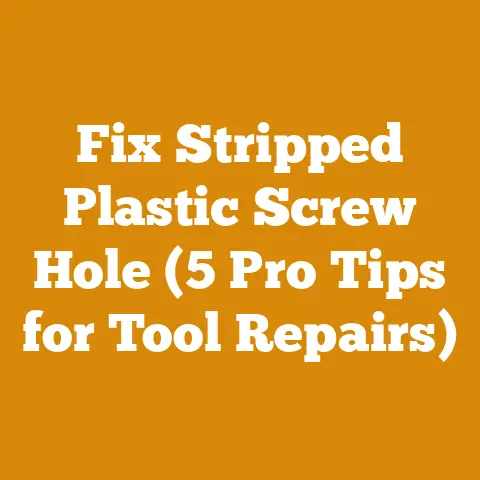 Fix Stripped Plastic Screw Hole (5 Pro Tips for Tool Repairs)