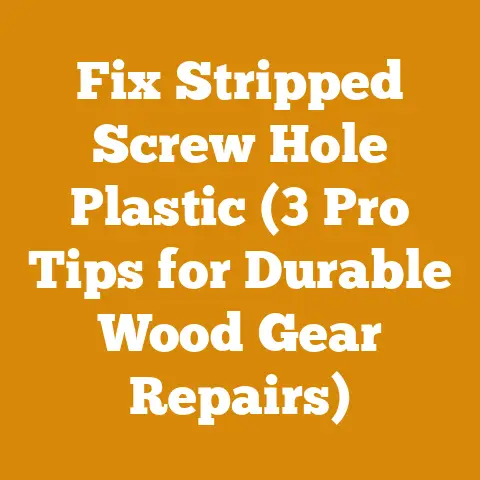 Fix Stripped Screw Hole Plastic (3 Pro Tips for Durable Wood Gear Repairs)