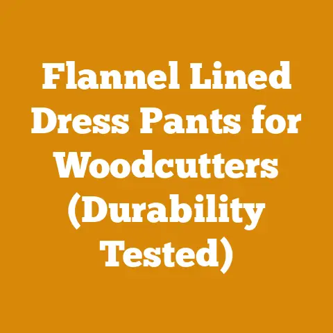 Flannel Lined Dress Pants for Woodcutters (Durability Tested)