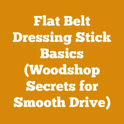 Flat Belt Dressing Stick Basics (Woodshop Secrets for Smooth Drive)