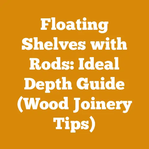 Floating Shelves with Rods: Ideal Depth Guide (Wood Joinery Tips)
