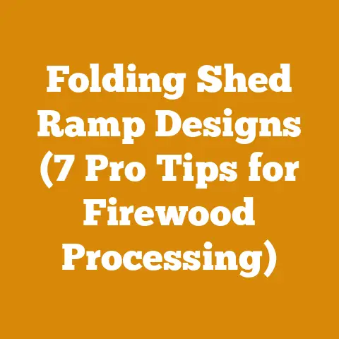 Folding Shed Ramp Designs (7 Pro Tips for Firewood Processing)