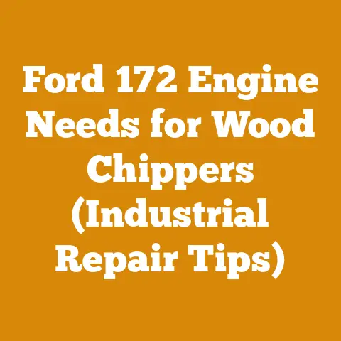 Ford 172 Engine Needs for Wood Chippers (Industrial Repair Tips)