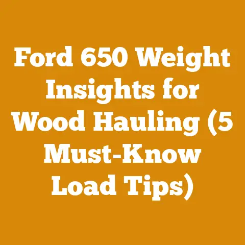 Ford 650 Weight Insights for Wood Hauling (5 Must-Know Load Tips)