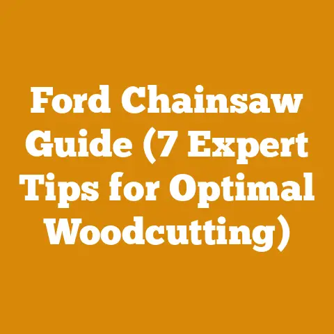 Ford Chainsaw Guide (7 Expert Tips for Optimal Woodcutting)