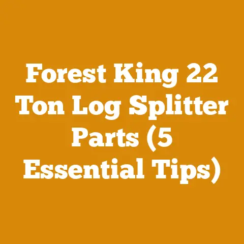 Forest King 22 Ton Log Splitter Parts (5 Essential Tips)