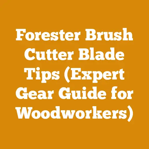 Forester Brush Cutter Blade Tips (Expert Gear Guide for Woodworkers)