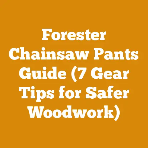 Forester Chainsaw Pants Guide (7 Gear Tips for Safer Woodwork)