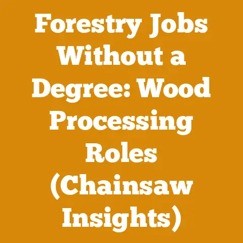 Forestry Jobs Without a Degree: Wood Processing Roles (Chainsaw Insights)