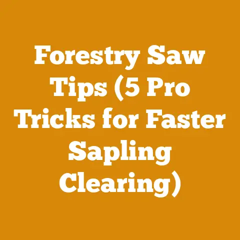 Forestry Saw Tips (5 Pro Tricks for Faster Sapling Clearing)