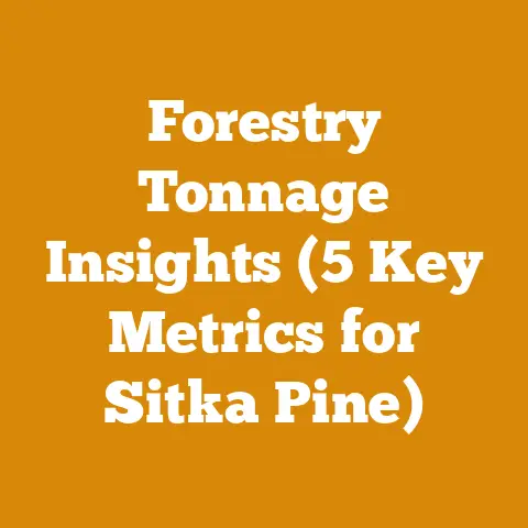 Forestry Tonnage Insights (5 Key Metrics for Sitka Pine)