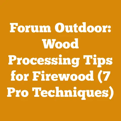 Forum Outdoor: Wood Processing Tips for Firewood (7 Pro Techniques)