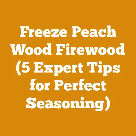 Freeze Peach Wood Firewood (5 Expert Tips for Perfect Seasoning)