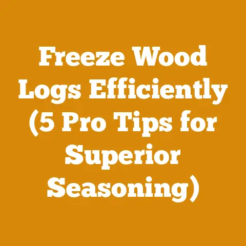Freeze Wood Logs Efficiently (5 Pro Tips for Superior Seasoning)