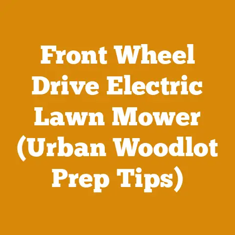 Front Wheel Drive Electric Lawn Mower (Urban Woodlot Prep Tips)