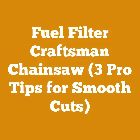 Fuel Filter Craftsman Chainsaw (3 Pro Tips for Smooth Cuts)