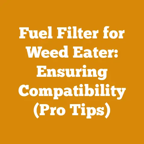 Fuel Filter for Weed Eater: Ensuring Compatibility (Pro Tips)