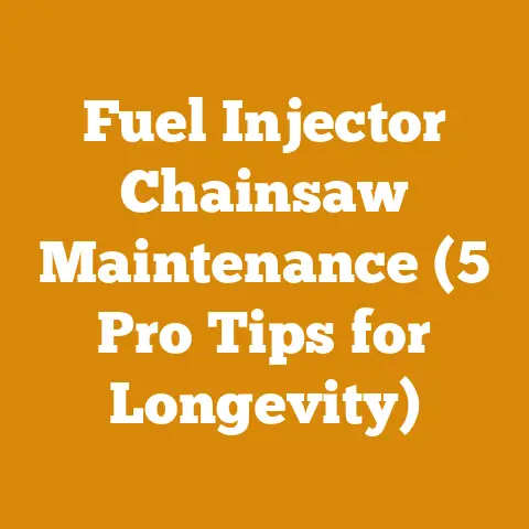Fuel Injector Chainsaw Maintenance (5 Pro Tips for Longevity)