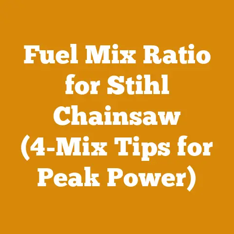 Fuel Mix Ratio for Stihl Chainsaw (4-Mix Tips for Peak Power)