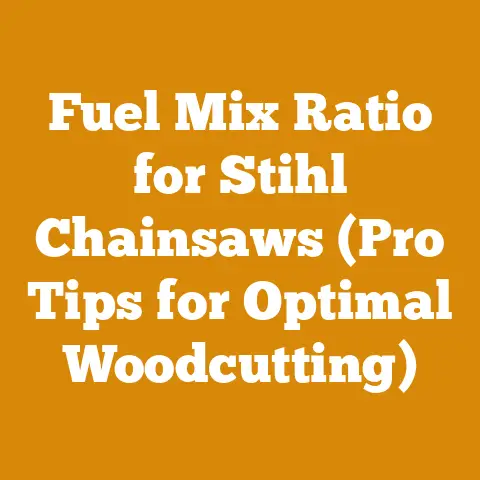 Fuel Mix Ratio for Stihl Chainsaws (Pro Tips for Optimal Woodcutting)