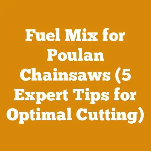 Fuel Mix for Poulan Chainsaws (5 Expert Tips for Optimal Cutting)