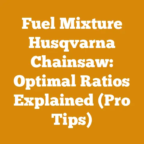 Fuel Mixture Husqvarna Chainsaw: Optimal Ratios Explained (Pro Tips)