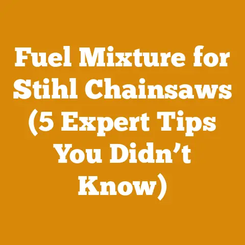 Fuel Mixture for Stihl Chainsaws (5 Expert Tips You Didn’t Know)