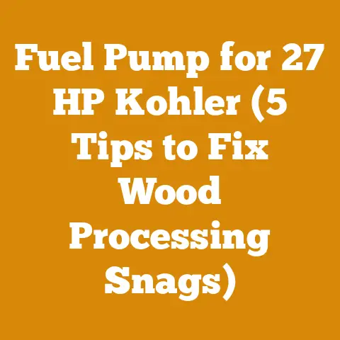 Fuel Pump for 27 HP Kohler (5 Tips to Fix Wood Processing Snags)