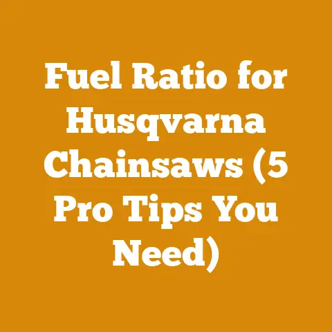 Fuel Ratio for Husqvarna Chainsaws (5 Pro Tips You Need)