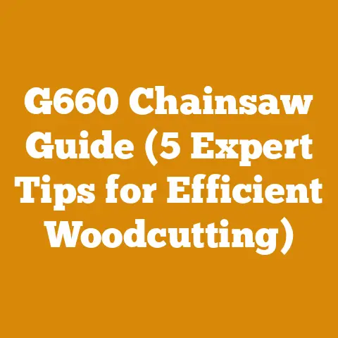 G660 Chainsaw Guide (5 Expert Tips for Efficient Woodcutting)